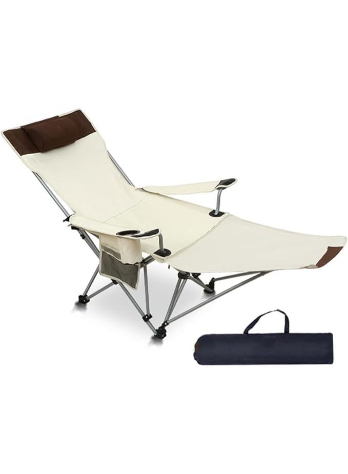 Beach Lounge Chair with Adjustable Backrest for Beach Garden Bed, Lightweight Foldable Portable Backpack; Pool Backrest; Sun Loungers for Picnic, Outdoor Camping (Color : - Image 1
